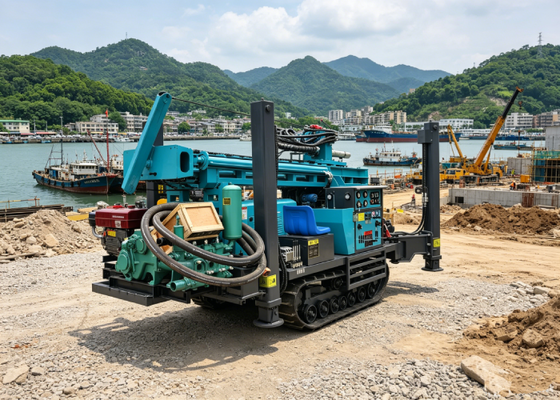 30° All-terrain Crawler Drilling Rig For Farm Irrigation & Drinking Water