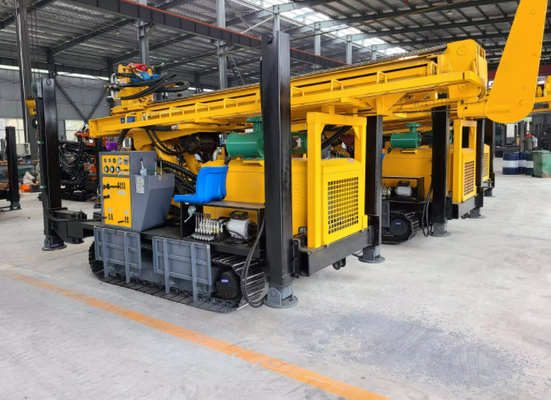 Crawler Type Water Borehole Drilling Machine การทำฟาร์มใต้ดินความลึก 200 เมตร
