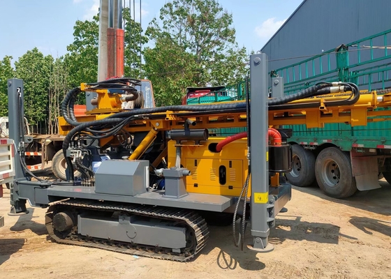 แท่นขุดเจาะตีนตะขาบแบบตีนตะขาบลึก 350 ม. มัลติฟังก์ชั่น Dth Borehole