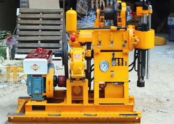 GK 200 Core Drilling Rig ความลึก 200 เมตรพร้อมเครื่องยนต์ดีเซล 22 HP สำหรับวิศวกรรมสำรวจ