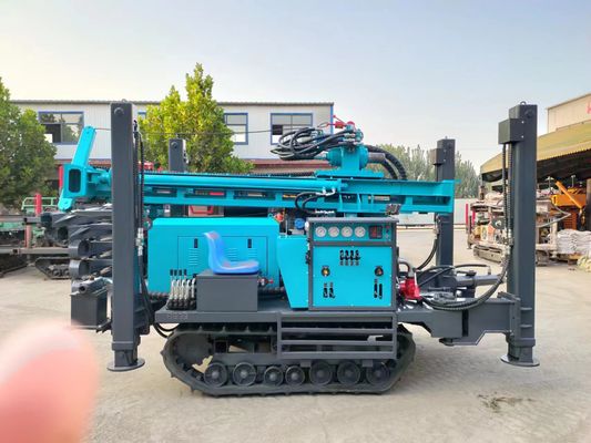 ประสิทธิภาพ ไฮดรอลิก Crawler จัดการ Drill Rig 17/18 เครื่องปรับอากาศ 120-200mm ความลึกการเจาะรู