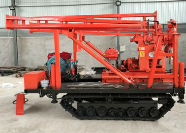 มือถือไฮดรอลิค Crawler Drilling Rig แทร็กสว่านเจาะ Rig การใช้งานง่าย