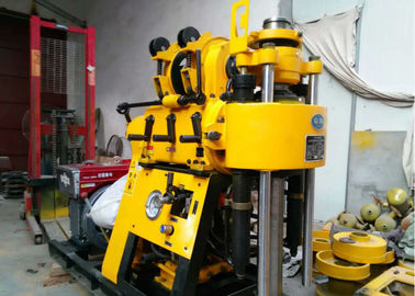 Yellow Mobile Borehole Drilling Machine / ดอกสว่านเจาะกระแทกแบบตีนตะขาบ Rig For Water Well