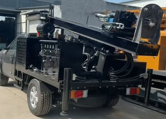 เครื่องเจาะติดตั้งบนรถแทรกเตอร์แบบใช้พลังงานคู่ สำหรับงานภาคสนาม