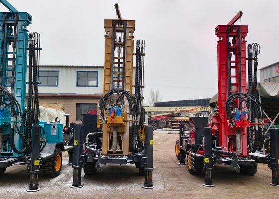 เครื่องเจาะบ่อน้ําลึกแบบปนูเมทิก 100 เมตร พร้อมเครื่องยนต์ดีเซลขนาดใหญ่