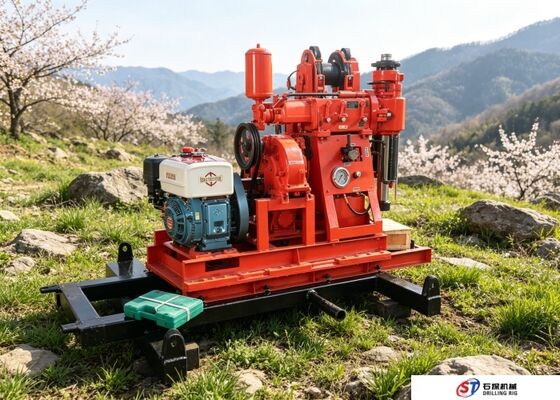 การใช้งานง่าย เครื่องเจาะเจาะเจาะเครื่องยนต์ดีเซล XY-1A สําหรับการสํารวจ