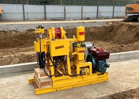 22 HP เครื่องเจาะเครื่องยนต์ดีเซล เหมาะสําหรับการทดสอบดินและการวิจัยรากฐาน