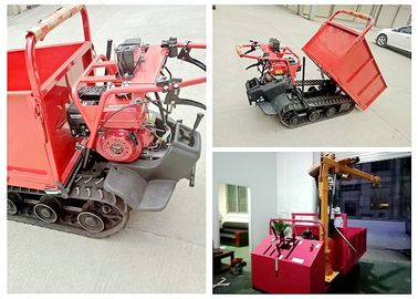 ไฮดรอลิกตีนตะขาบตีนตะขาบขนาดเล็กโหลดมินิดัมเปอร์แรงม้า 6.5HP ด้วยตนเอง