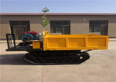 4 - ตันตีนตะขาบ Dumper ไฮดรอลิกขนย้ายขนาดเล็กโหลดด้วยตนเองสำหรับฟาร์ม
