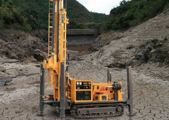 เจาะลึก 400 เมตร Pneumatic Rotary Crawler Drilling Rig