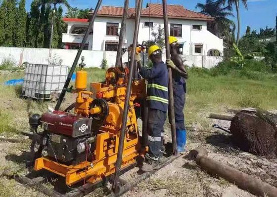 ความลึก 100 เมตร Bore Hole แท่นขุดเจาะบ่อน้ำแบบหมุนแบบหมุนได้
