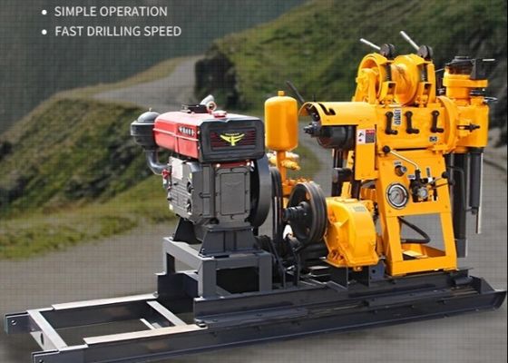 15KW แบบพกพาดีเซล Borehole แท่นขุดเจาะบ่อน้ำขนาดเล็ก