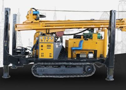 Water Well Borehole แบบพกพา Pneumatic Diesel Crawler Mounted Drill Rig