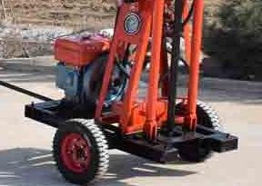 ST 50 เมตรความลึกขนาดเล็กแบบพกพา 50 มม. Dia Core Drill Rig