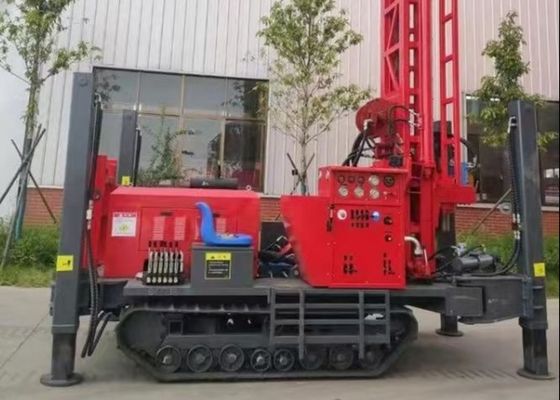 Crawler Mounted 180m เครื่องยนต์ดีเซล Dth Drilling Rig