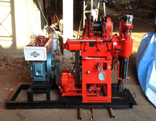 XY-1A แท่นขุดเจาะบ่อน้ำโรตารี่ขนาดเล็กกำลังเครื่องยนต์ดีเซลหรือมอเตอร์ไฟฟ้า