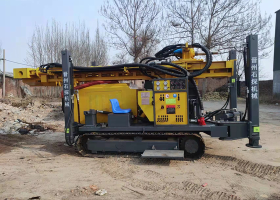 เครื่องเจาะน้ำไฮดรอลิกความลึก 400 เมตร Crawler Large Pneumatic