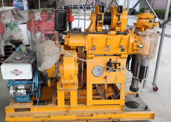 เครื่องเจาะตัวอย่างดินความลึกสองร้อยเมตร 220v สำหรับแกนธรณีวิทยา